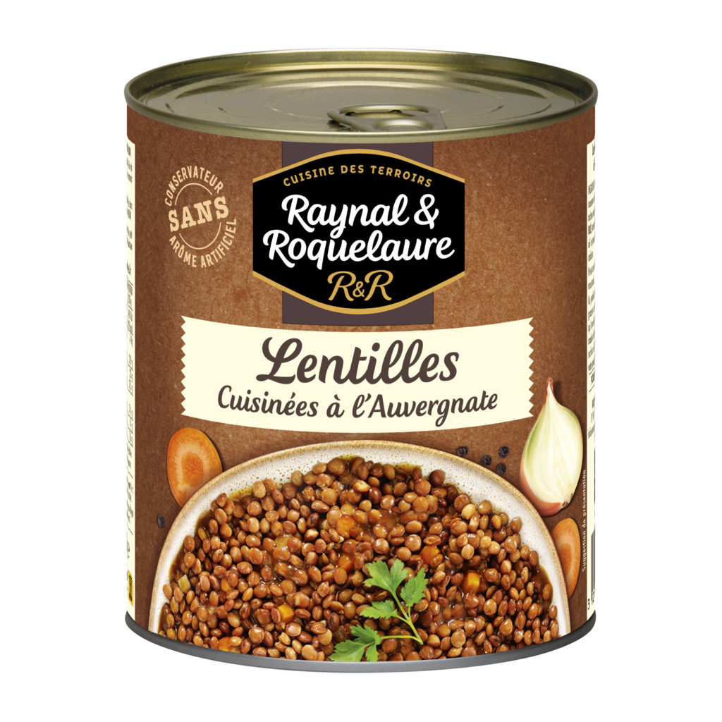 Lentilles cuisinées - Raynal et Roquelaure