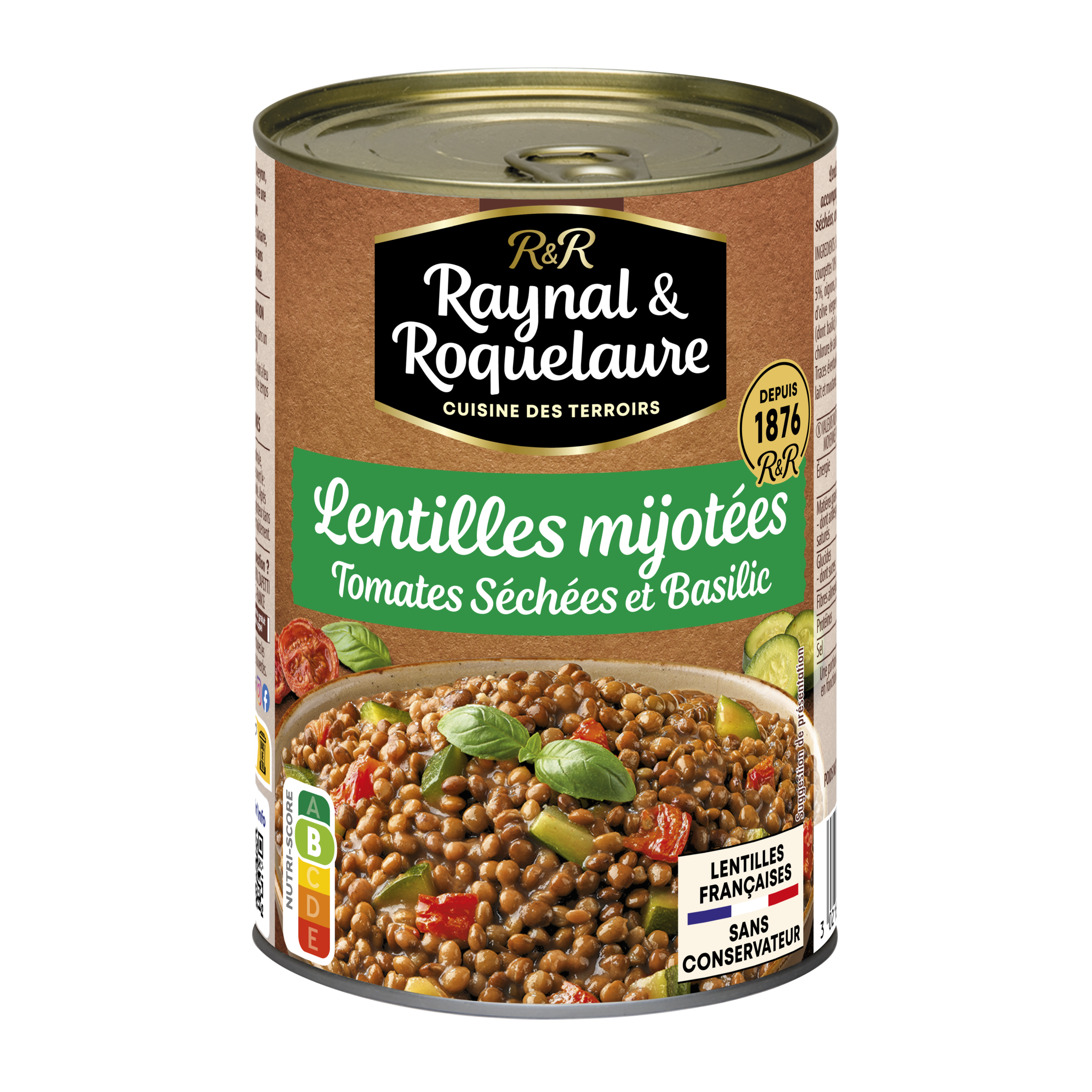 Lentilles mijotées